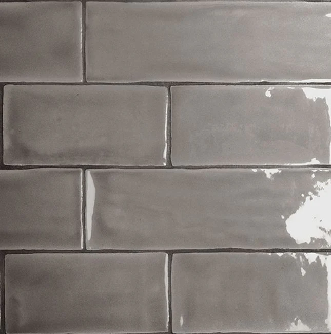 Wandtegel Mayolica Grey 7,5×15 cm