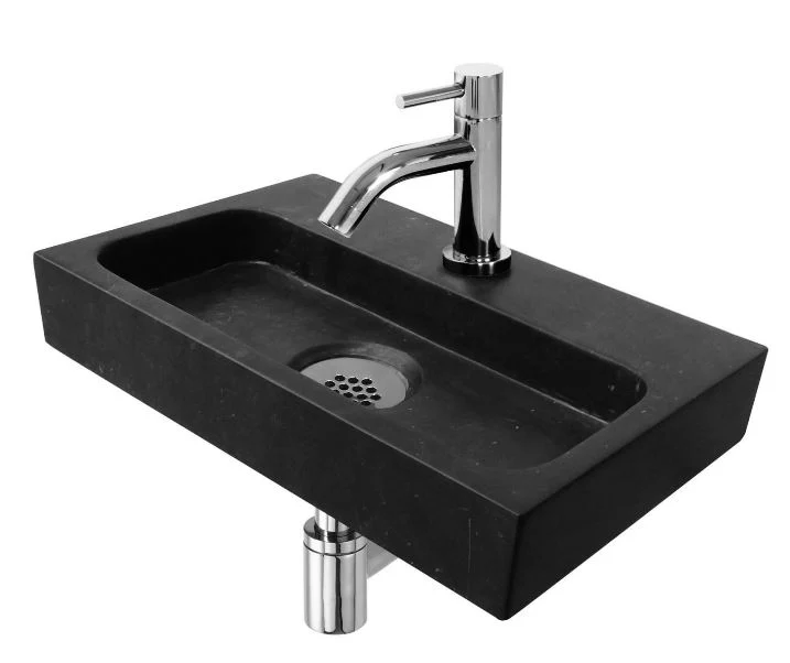 Fonteinset Karl Hardsteen Kraan Midden Chroom Kraan 37×23,5x7cm
