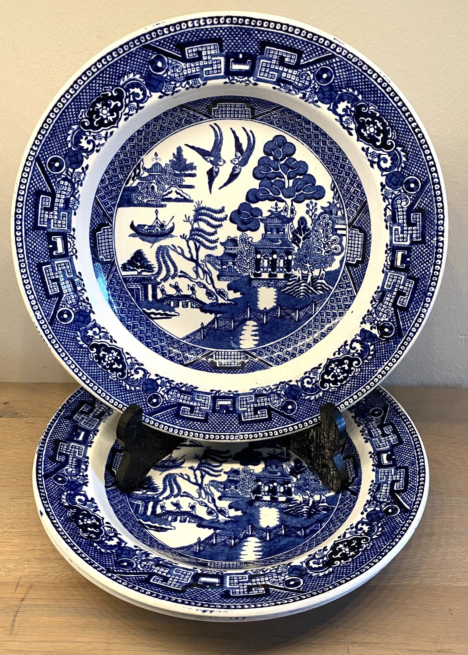 Diep bord / soepbord / asiette creuse / soup plate / Suppenteller – J.B. Cappellemans Ainé Jemmapes – dubbel gemerkt, ook met ee