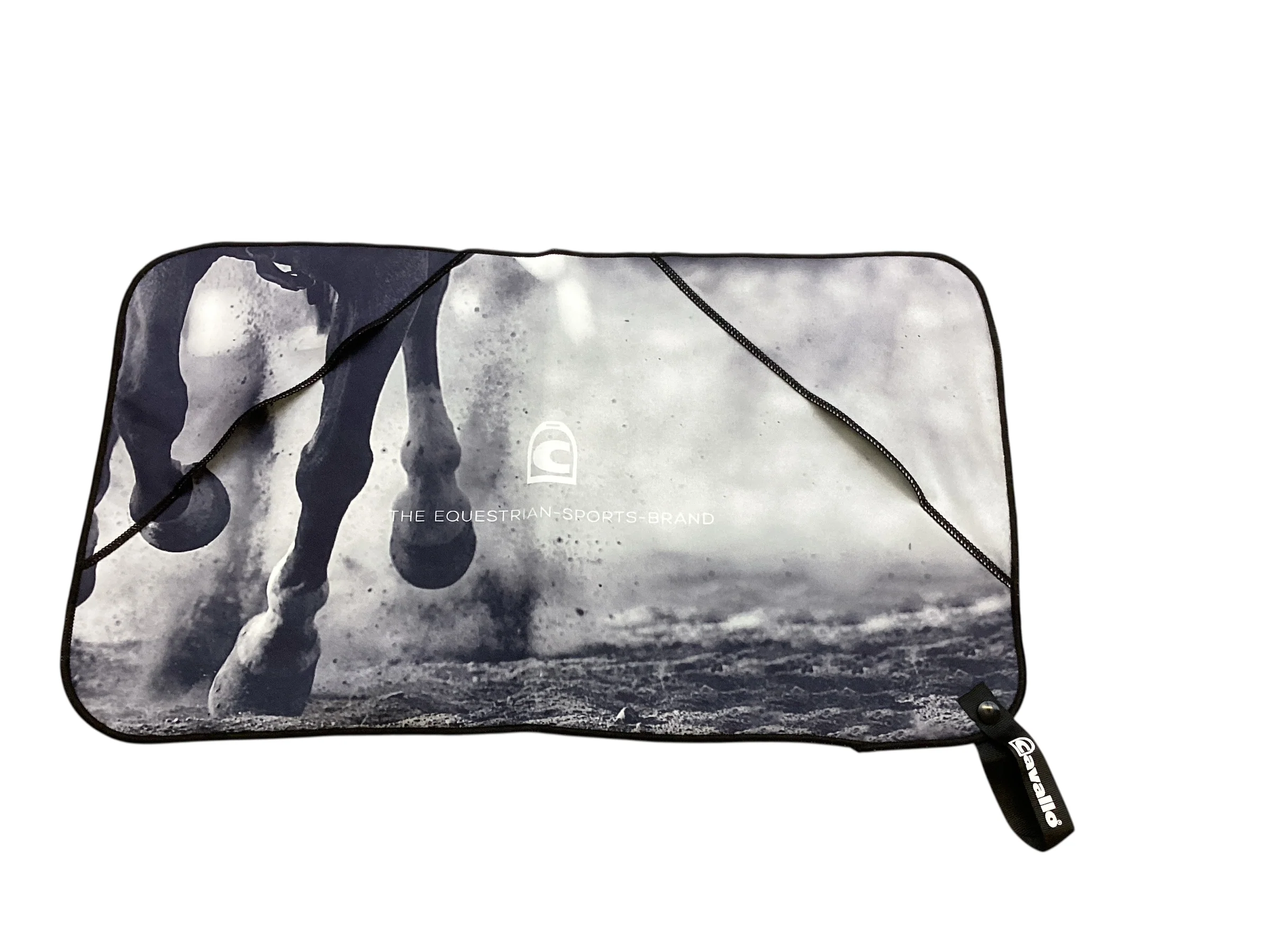 Cavallo CavalDeka Handdoek, Zwart/Grijs