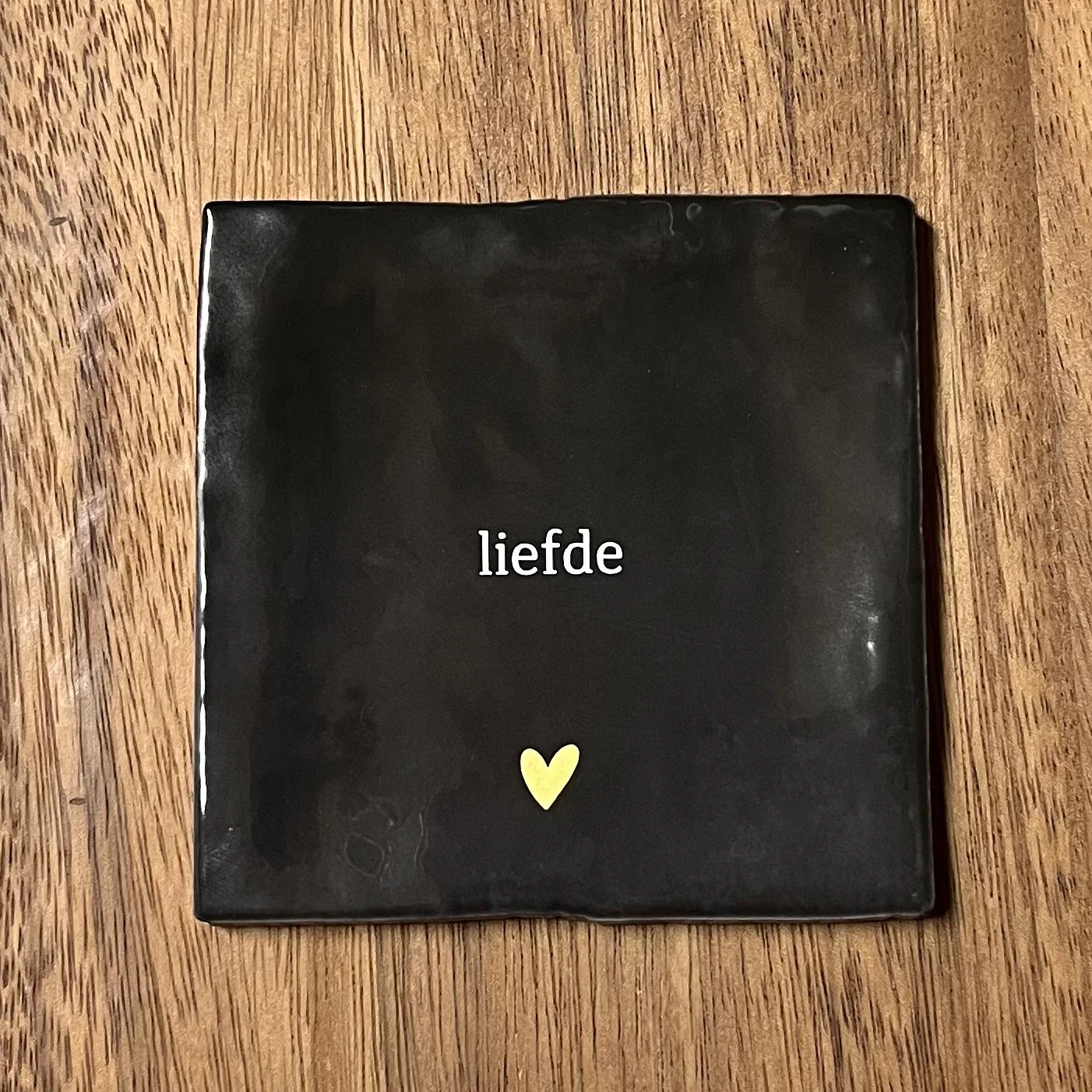Tegeltje Liefde | Zwart Tegeltje Liefde | Zwart