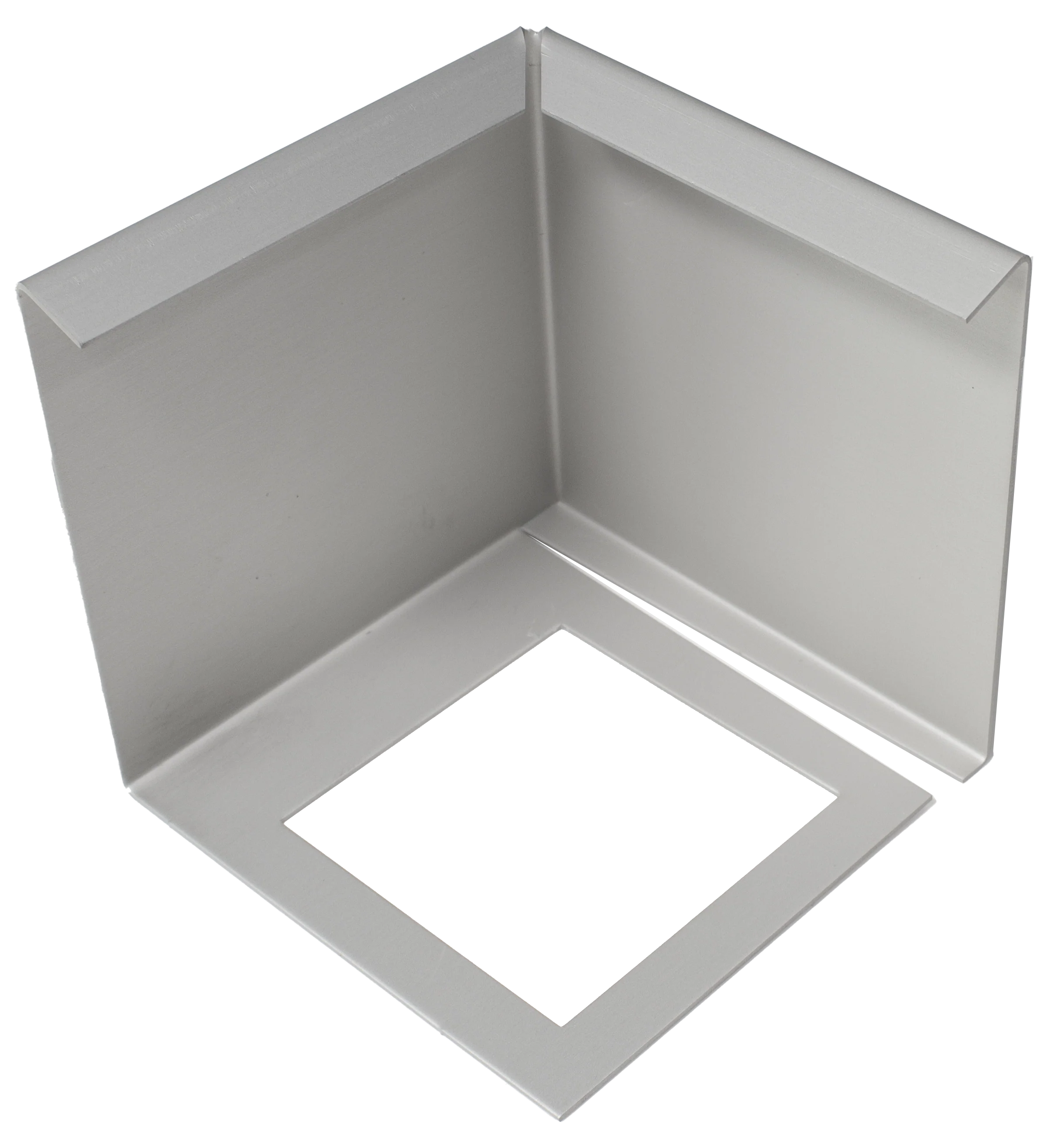 DURAL hoekstuk DURABAL BW aluminium geanodiseerd zilver 95mm 80mm