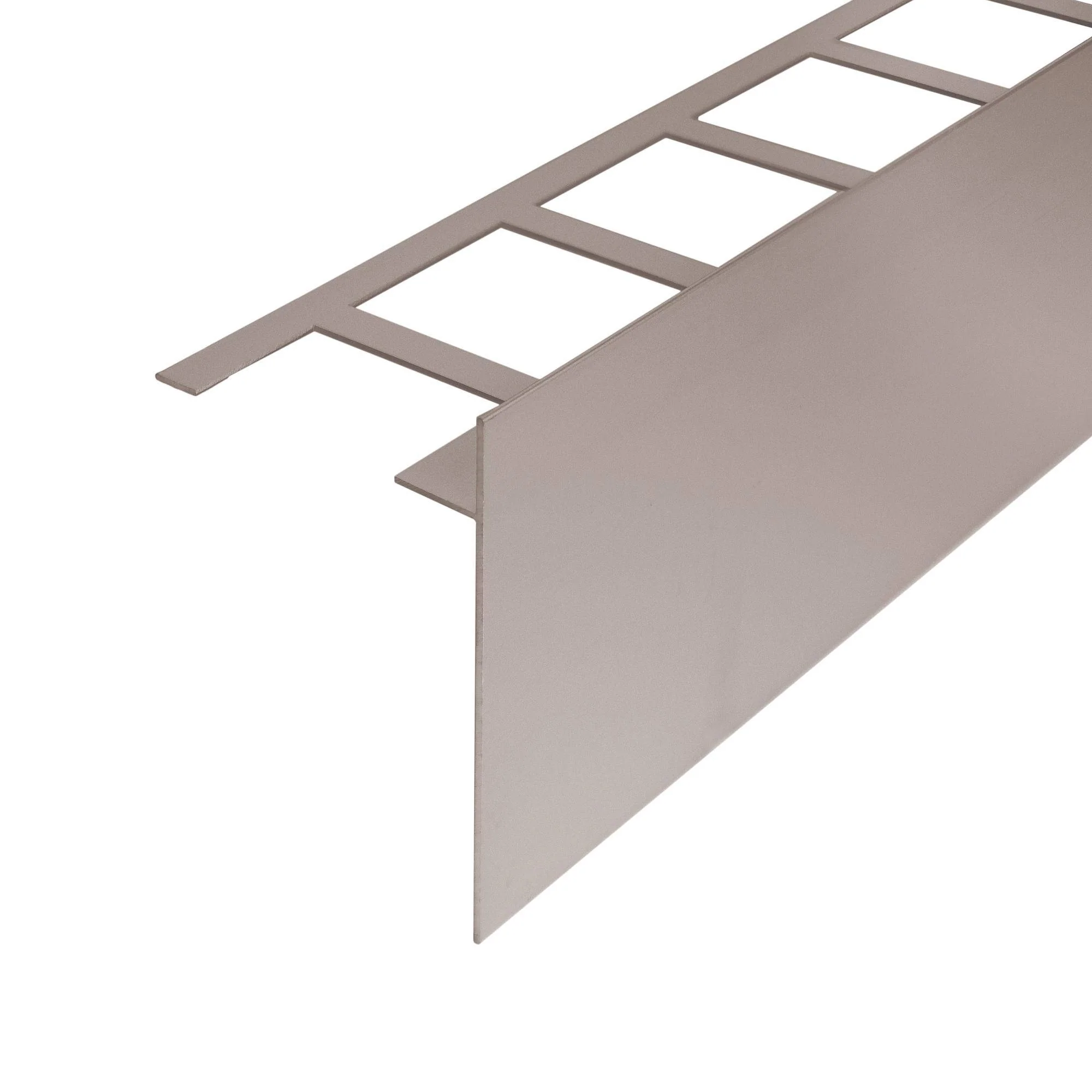 DURAL balkonhoekprofiel DURABAL BO aluminium gepoedercoat platinagrijs RAL 7036 100mm 300cm DURAL balkonhoekprofiel DURABAL BO aluminium gepoedercoat platinagrijs RAL 7036 100mm 300cm