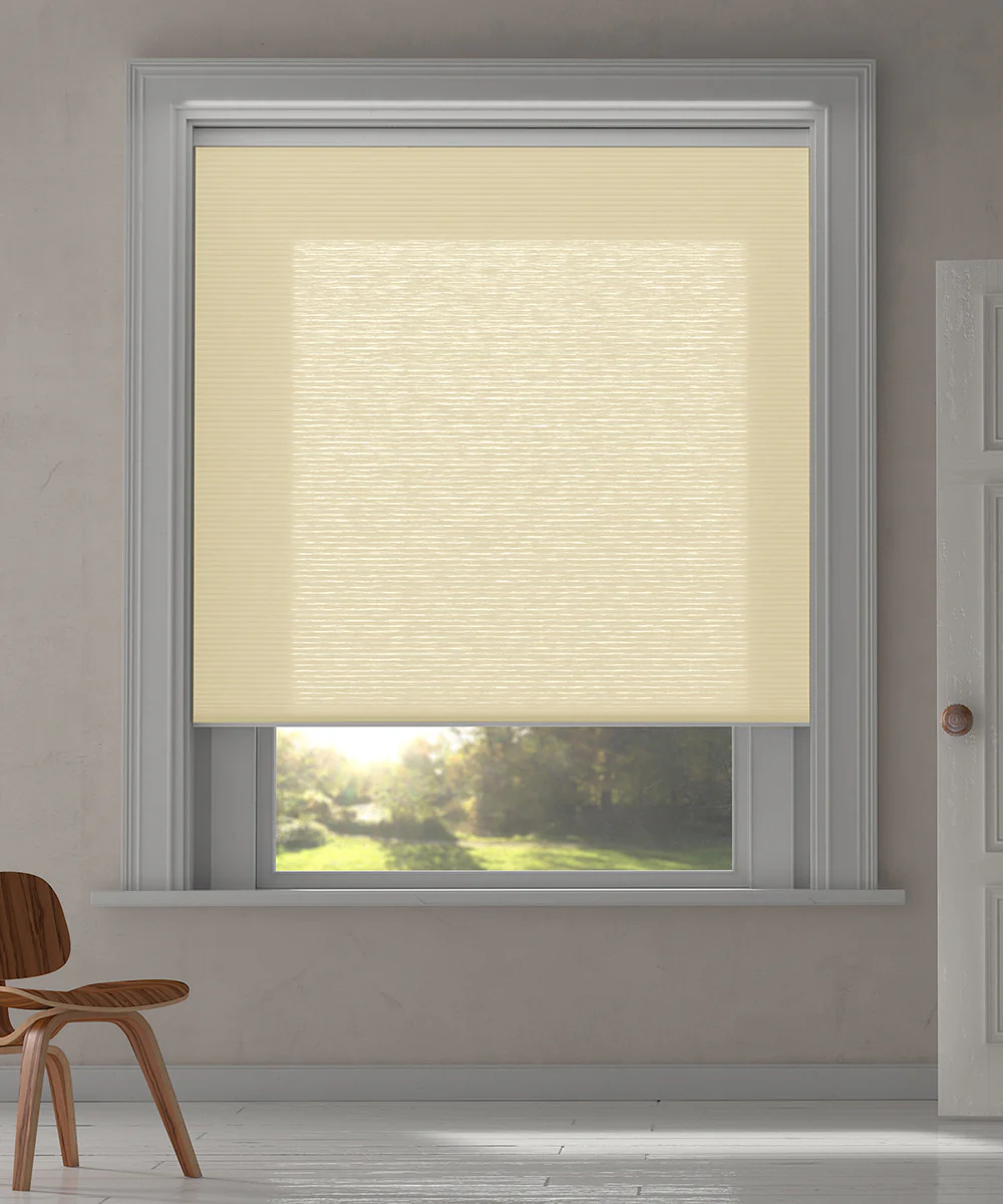 Duette® shades crème lichtdoorlatend – vrijhangend model