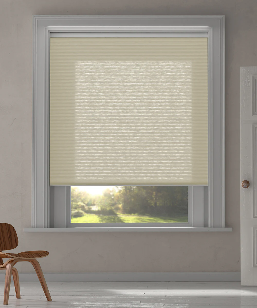 Duette® shades beige lichtdoorlatend – vrijhangend model