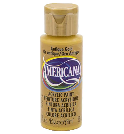 Antique Gold Americana Acrylics 59 ml (DecoArt) DA09-3