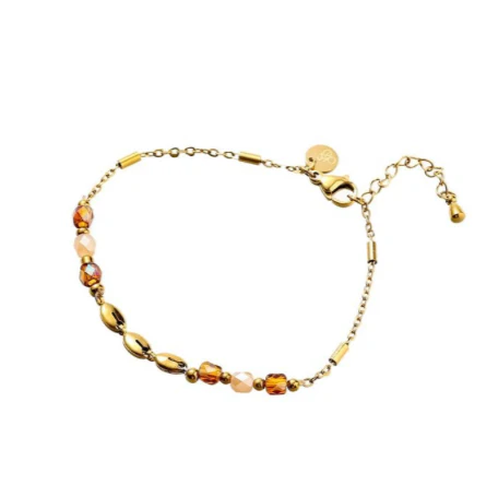 Armband 3 Ovals Brown B56333-2