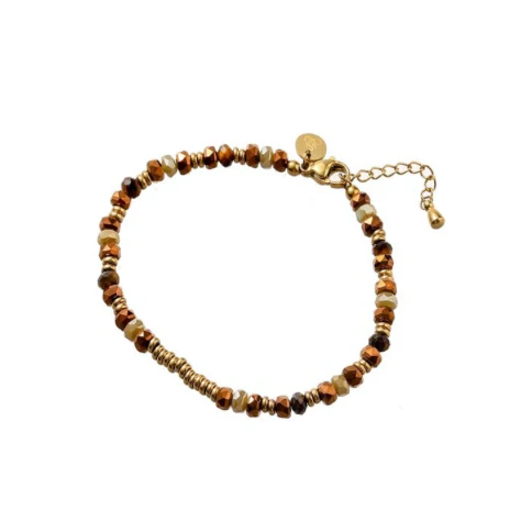 Armband Beaded Line Brown B56324-2