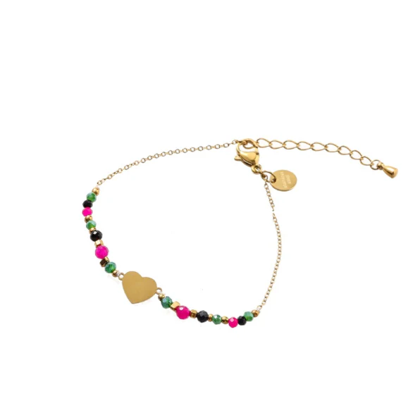 Armband Flat Heart Mix B56335-3