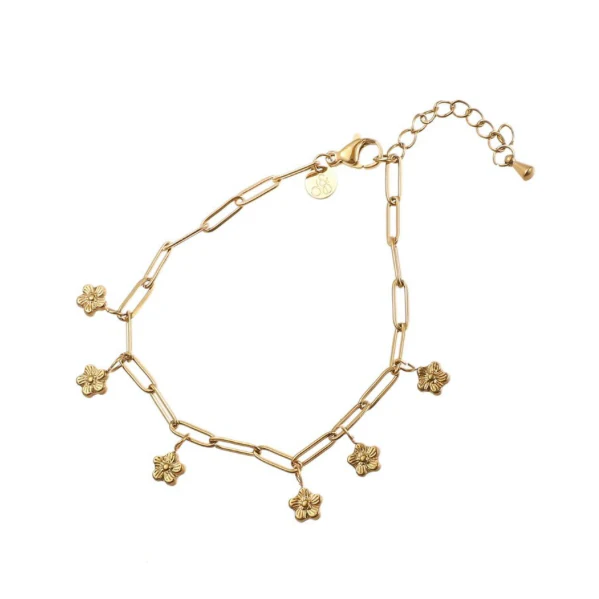 Armband Flower Pendants B56036-2