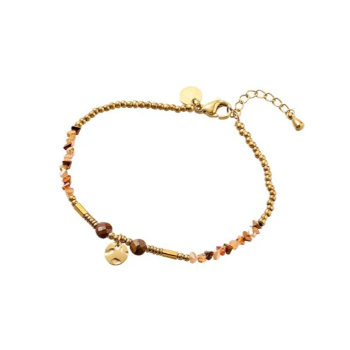 Armband One Petal Brown B56334-2