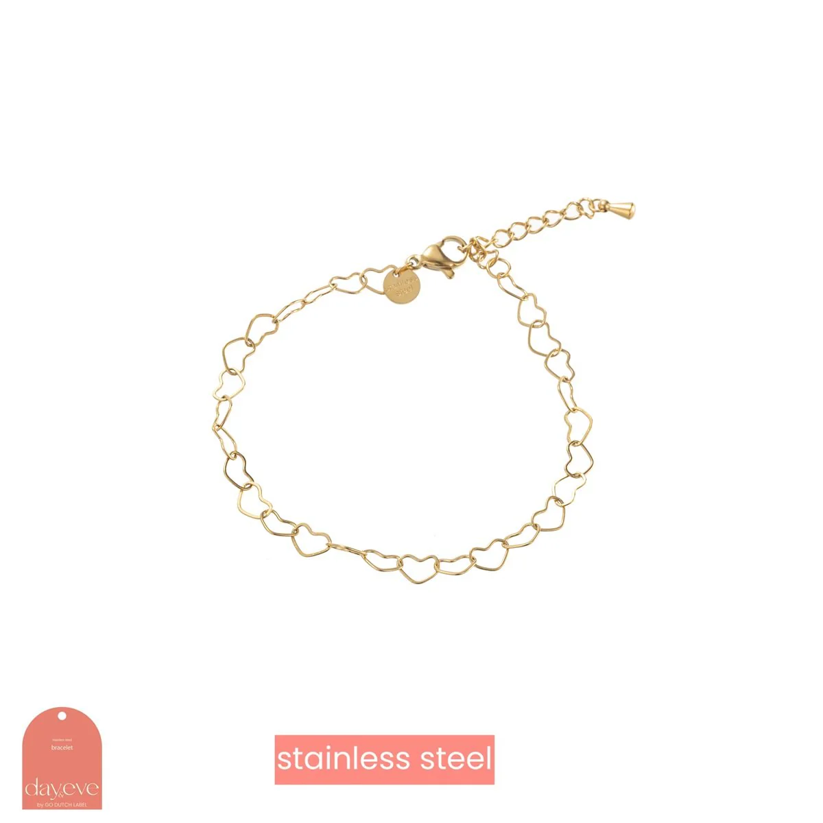 Heart Chain Bracelet – 14K