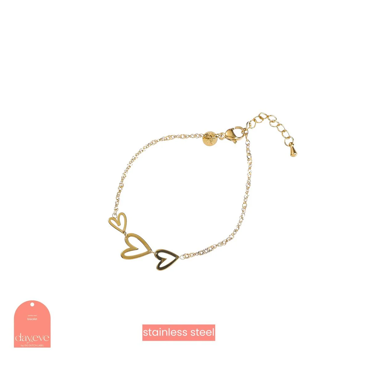 Heart Wave Bracelet – 14K