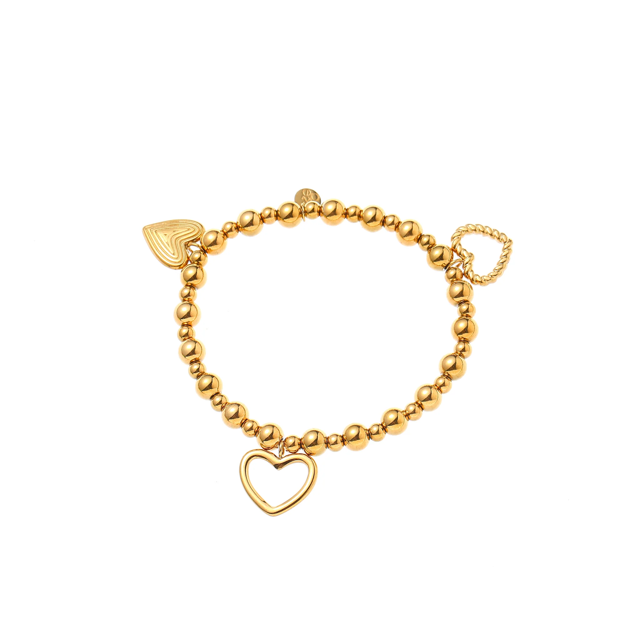 Triple Hearts Bracelet – 14K