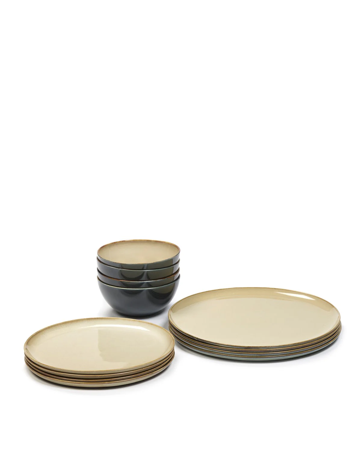 Serax – Anita Le Grelle – Serviesset 12 Stuks Mistig Grijs Serax – Anita Le Grelle – Serviesset 12 Stuks Mistig Grijs