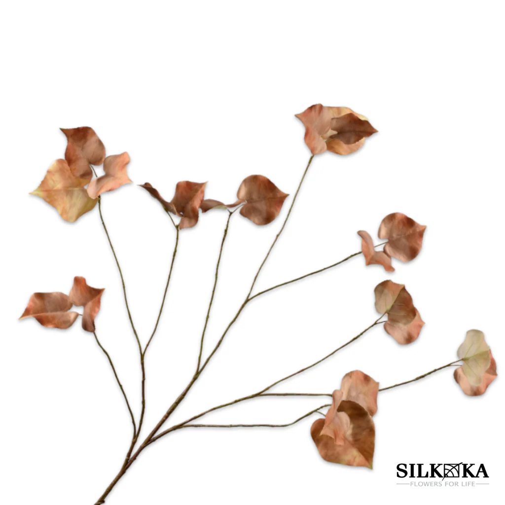 Bladtak kunsttak bruin 123 cm Silk-ka