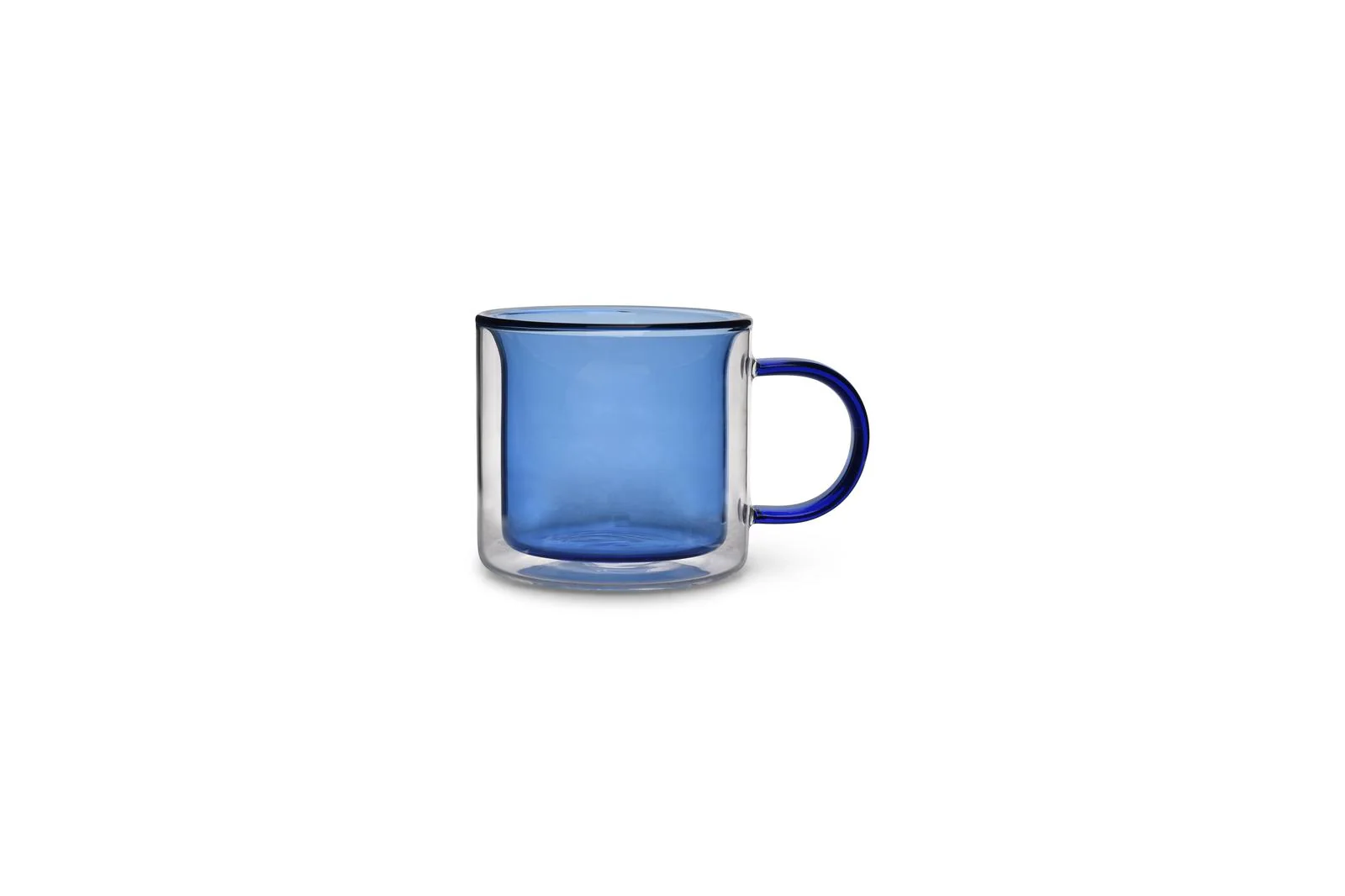 Beker 27cl dubbelwandig blauw Liv – set/2