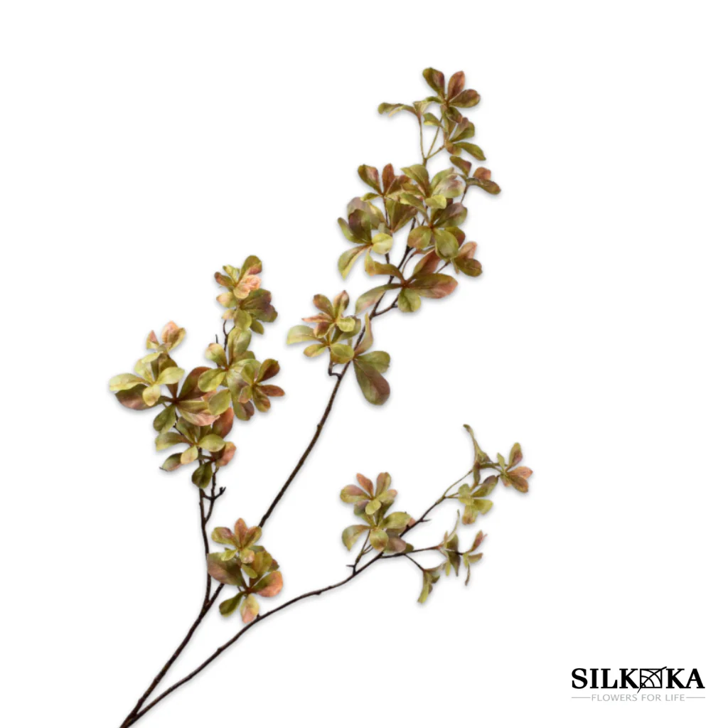 Bladtak bruin groen 111 cm Silk-ka