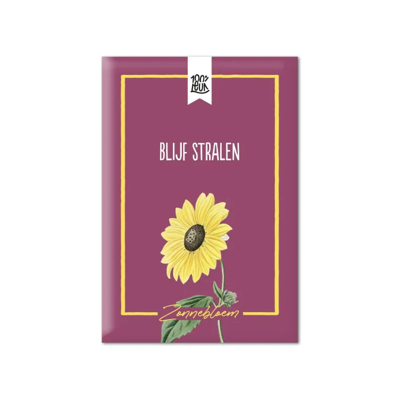Bloemenzaadjes Zonnebloem Blijf stralen