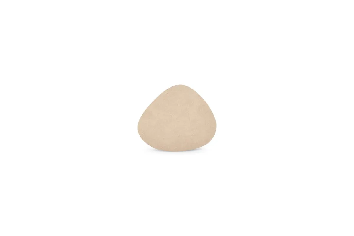 Bonbistro – Glasonderzetter 11x10cm Lederlook Beige Layer – Set van 4