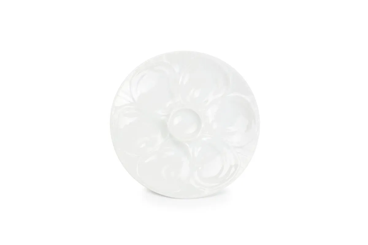 Bonbistro – Oesterbord 22,5cm Wit Appetite – Set van 6
