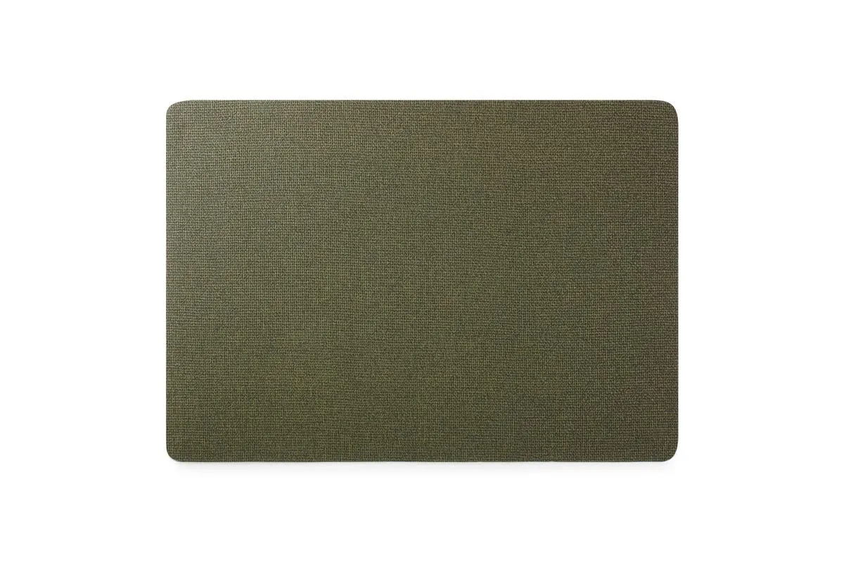 Bonbistro – Placemats Placemat 43x30cm Structuur Groen Layer – Set van 4