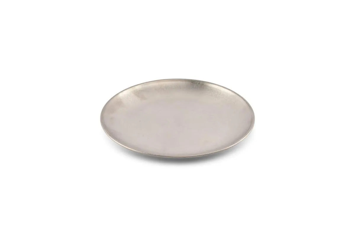 Bonbistro – Plat Bord 20cm Antique Zilver Serve – Set van 6 Bonbistro – Plat Bord 20cm Antique Zilver Serve – Set van 6