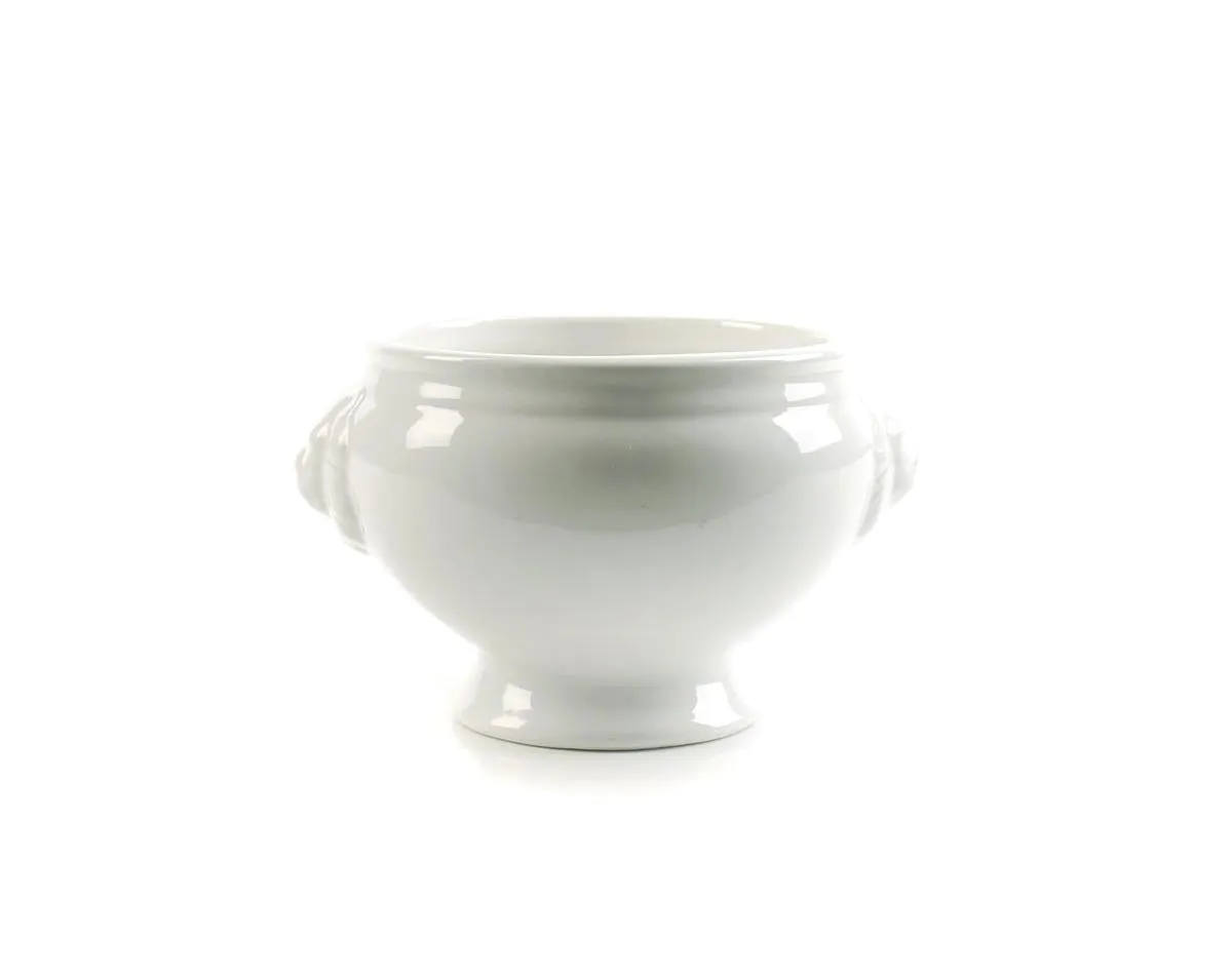 Bonbistro – Soepkop/-kom 11xh9cm Leeuwenkop Wit Flavor – Set van 6