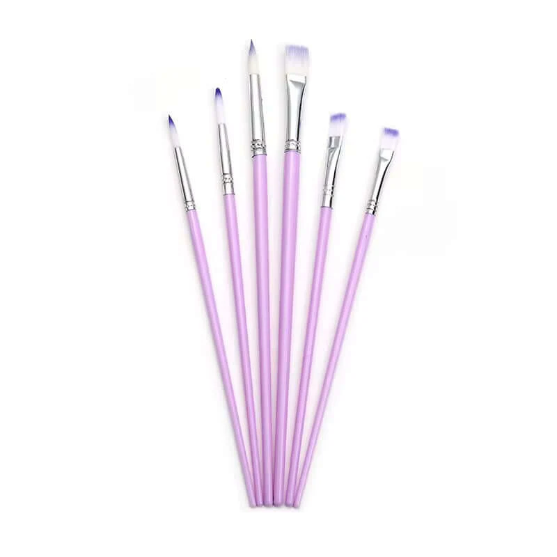 Penselen Set – 6-delige Artist Brush Set (paars) Penselen Set – 6-delige Artist Brush Set (paars)