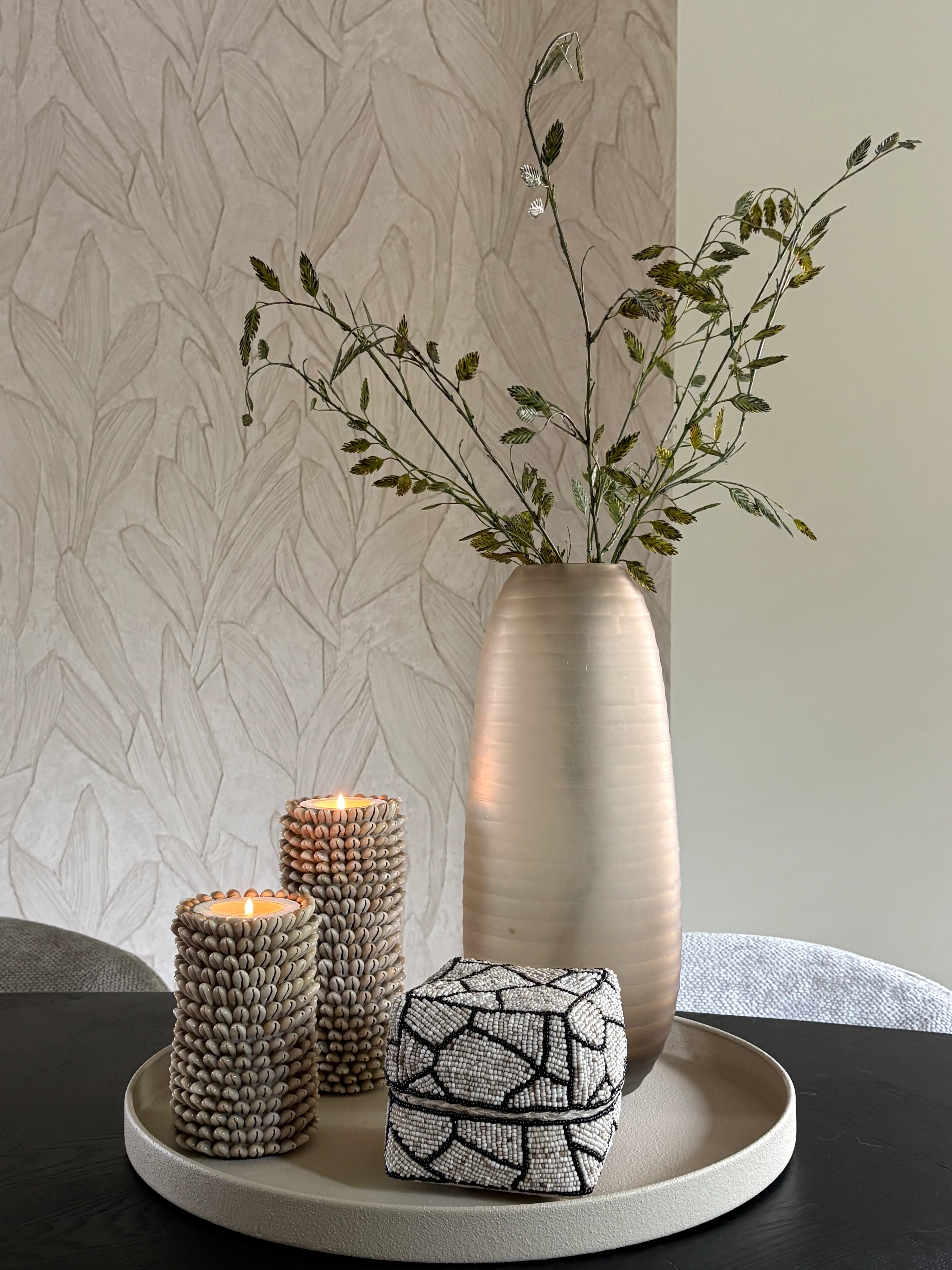 Kandelaren Kauri Glow | Handgemaakt | Japandi