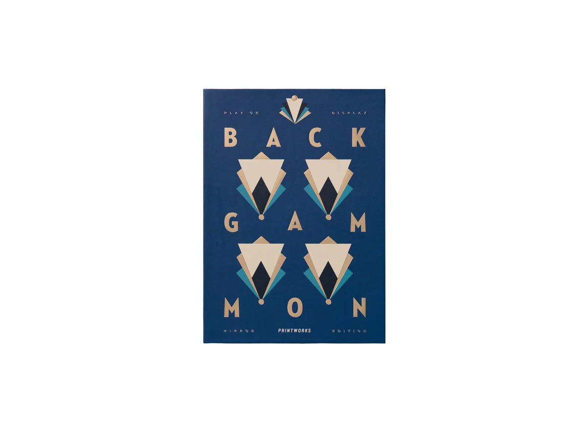 Classic – Art of Backgammon Mirror – Donkerblauw/Koper