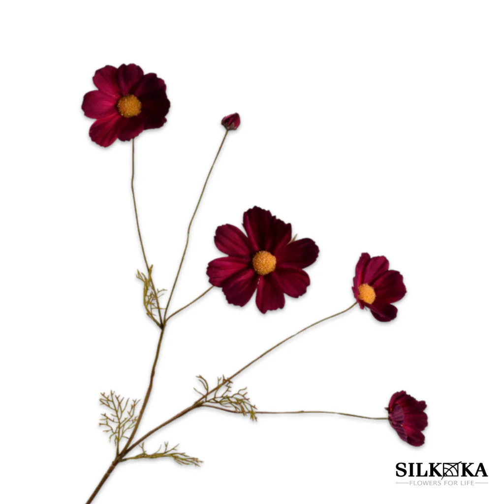 Cosmos kunsttak bordeaux 92 cm Silk-ka