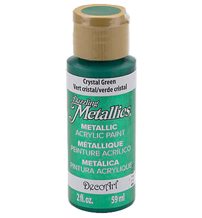 DecoArt Dazzling Metallic – Crystal Green 59ml (DAO76-3)