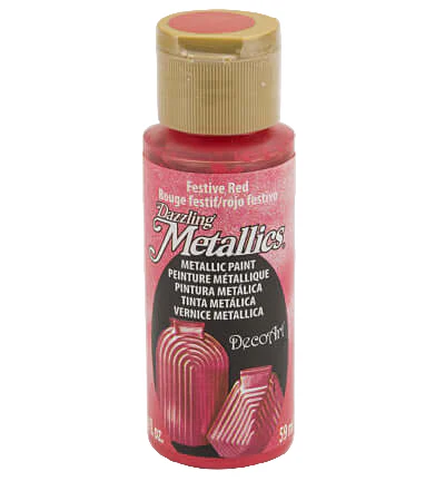DecoArt Dazzling Metallic – Festive Red 59ml (DA262-3)