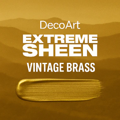 DecoArt Extreme Sheen Vintage Brass Metallic Acrylverf – 59 ml (DPM05-30) - Afbeelding 2