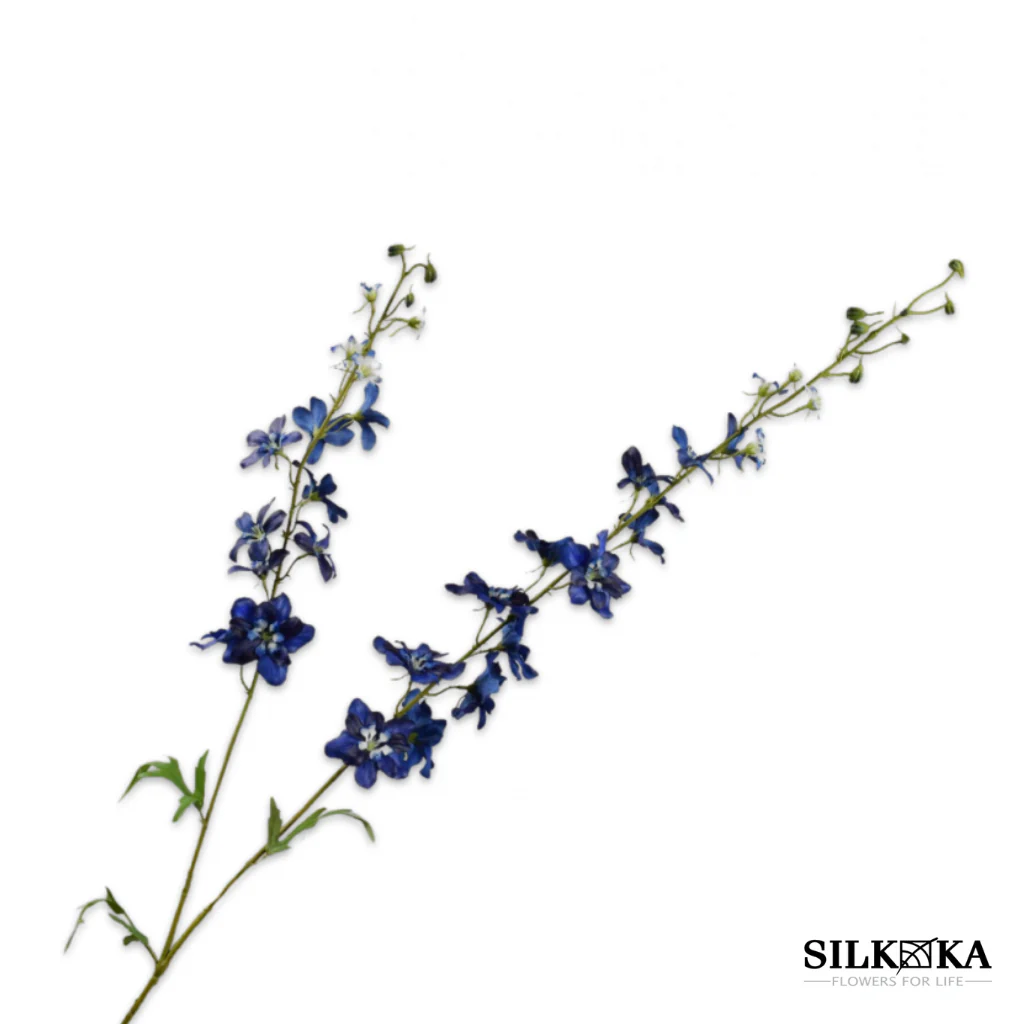Delphinium tak blauw 122 cm Silk-ka
