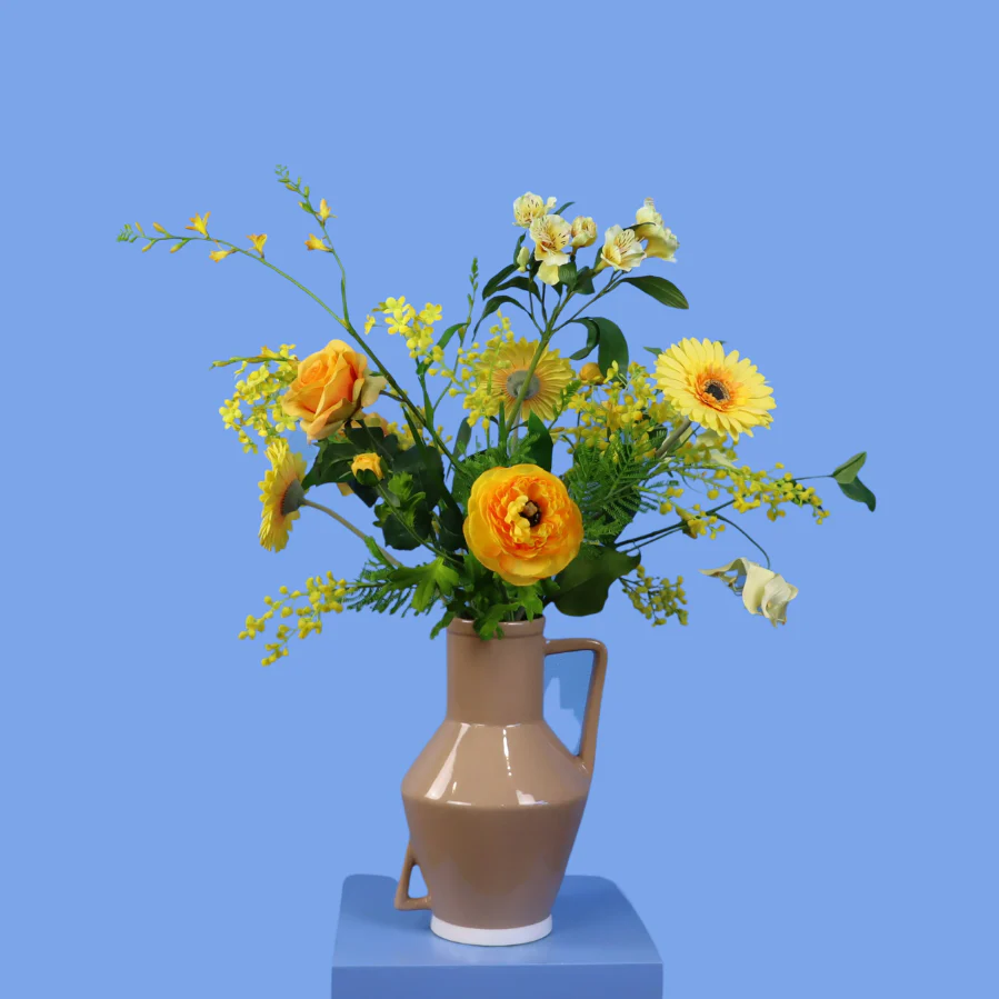 L – Dennis | Return to Sender vaas met kunstbloemen | Large