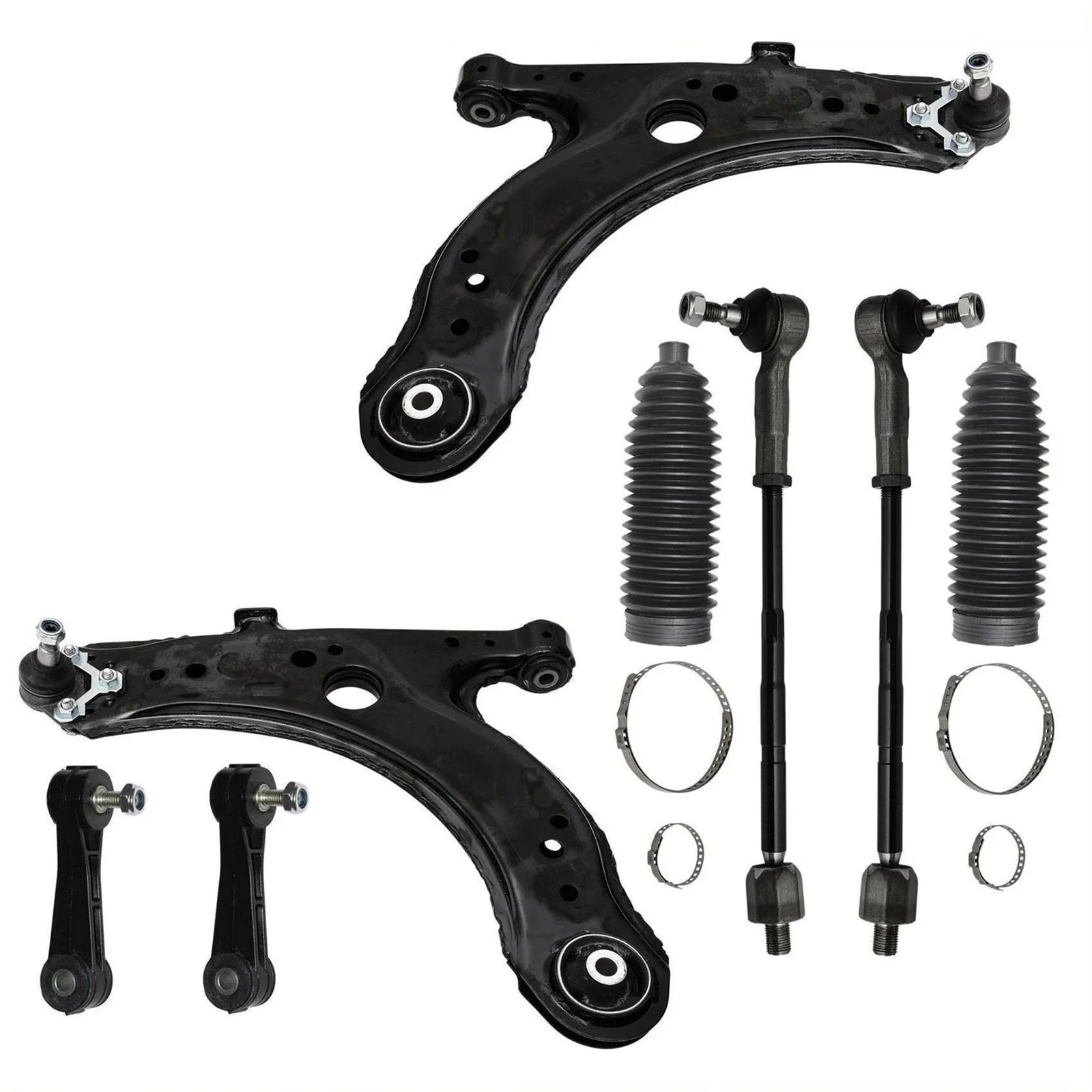 8-delige draagarmen draagarm set voorzijde VW Golf IV 4 Bora New Beetle Skoda Octavia Seat Leon Toledo Ibiza Audi A3