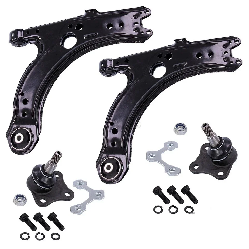 4-delige draagarmen draagarm set voorzijde VW Golf IV 4 Bora New Beetle Skoda Octavia Seat Leon Toledo Ibiza Audi A3