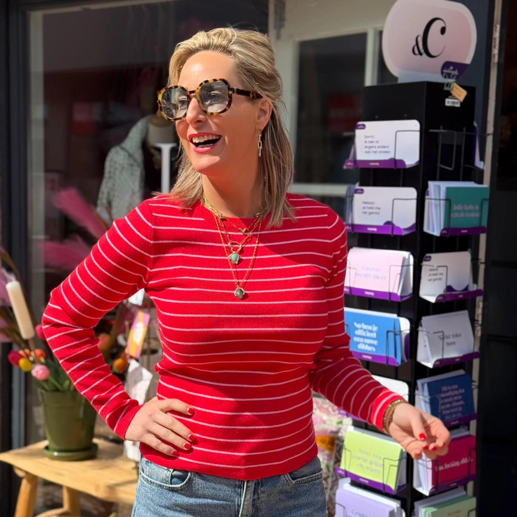 Truitje Streep – Rood/Roze