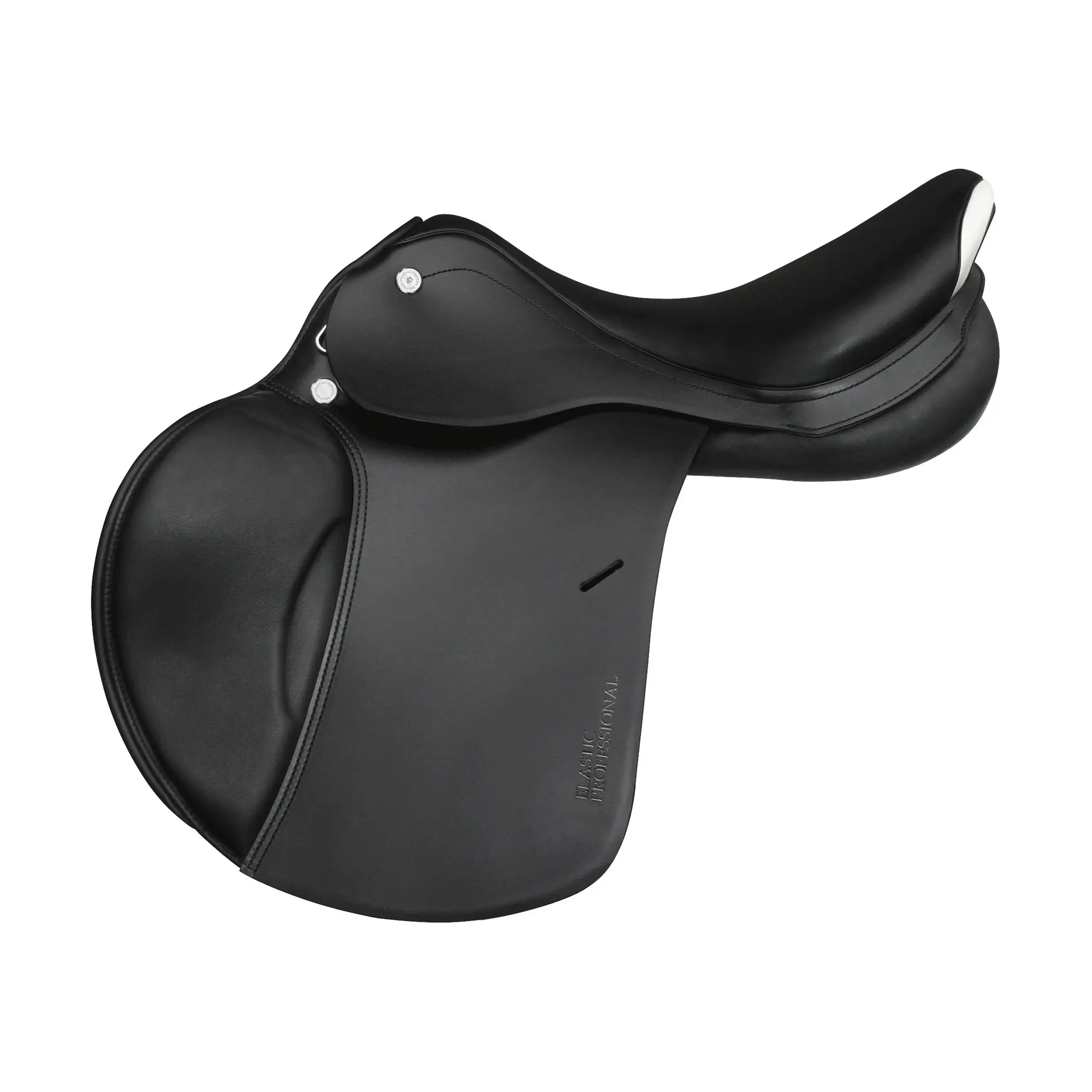 Prestige Elastic Professional Classic Springzadel Dubbel leder met extra grote wrongen, Zwart