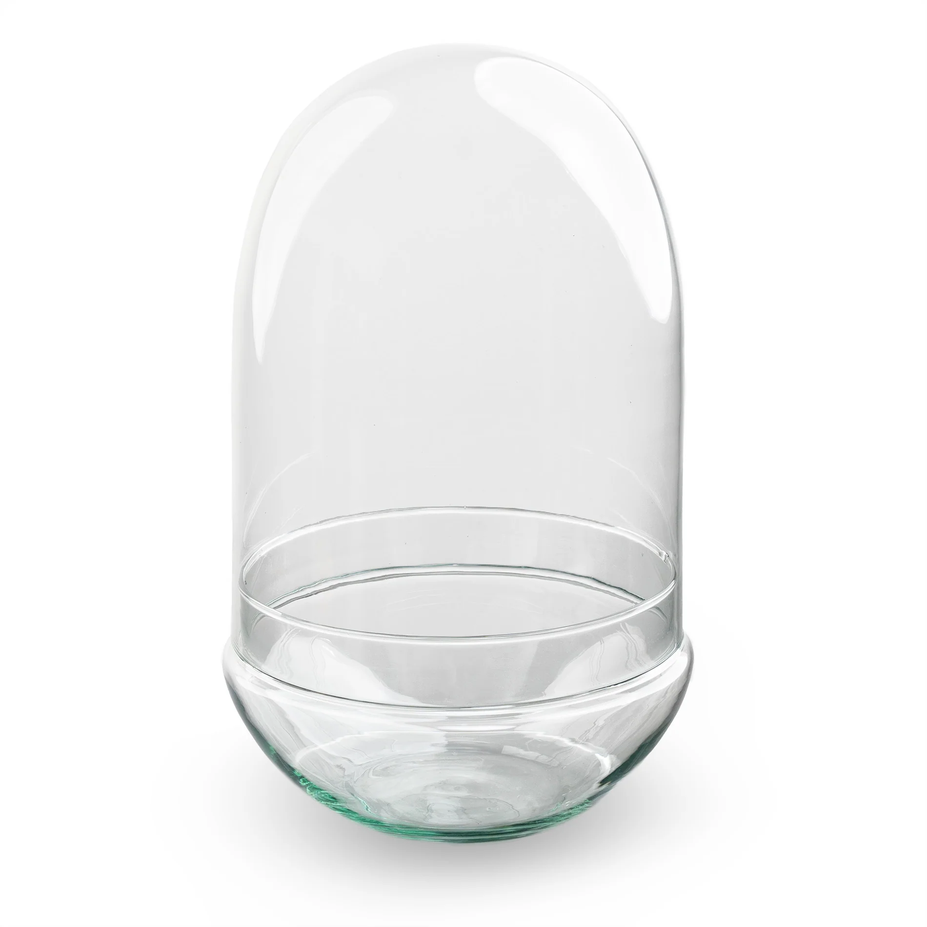 Terrarium fles ‘Egg XL’ – Tweedelige stolp – Gesloten terrarium Ø 17,5 cm ↑ 30 cm
