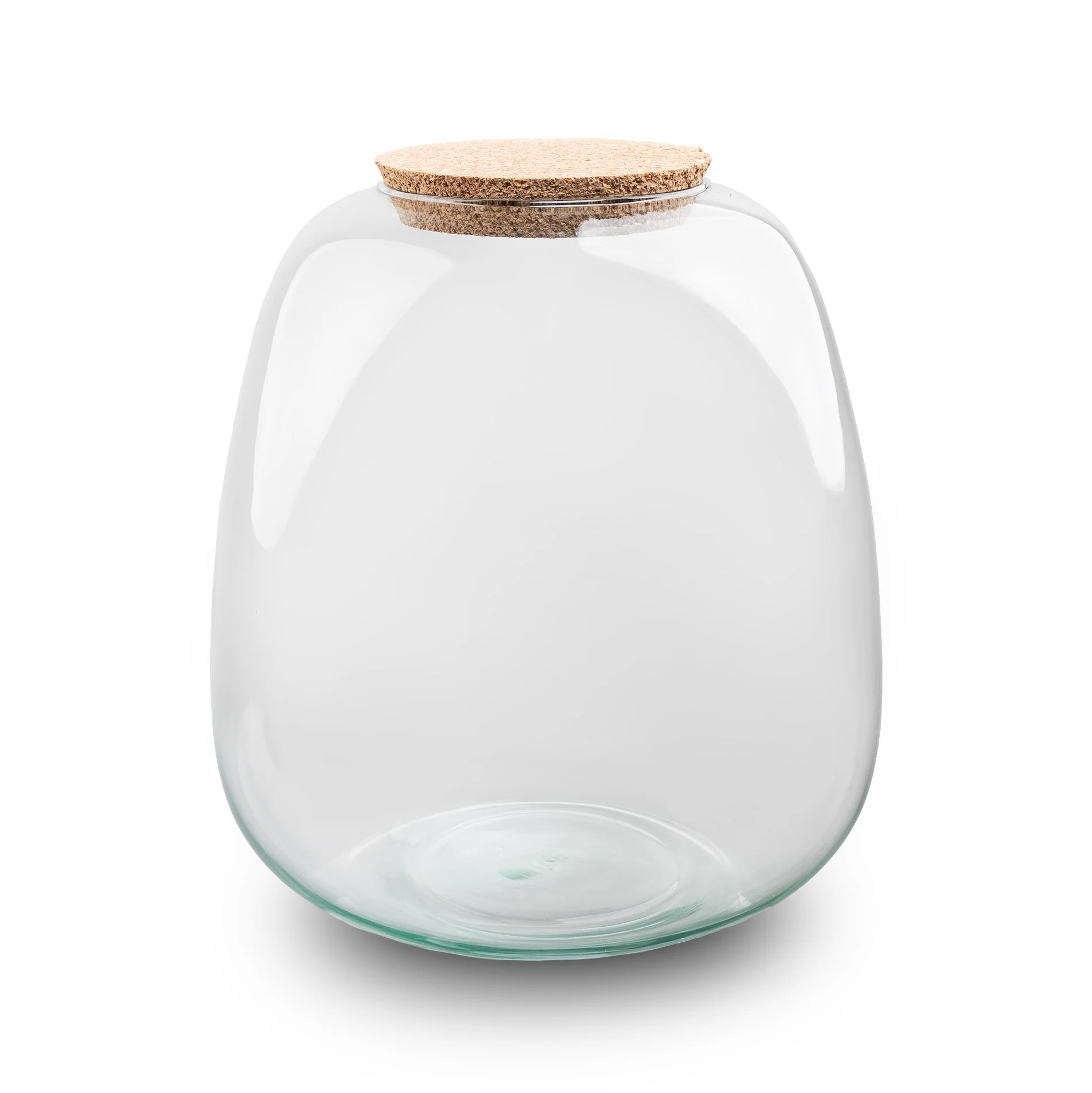 Terrarium fles ‘Emma Mini’ met kurk – Gesloten terrarium Ø 19 cm ↑ 20 cm