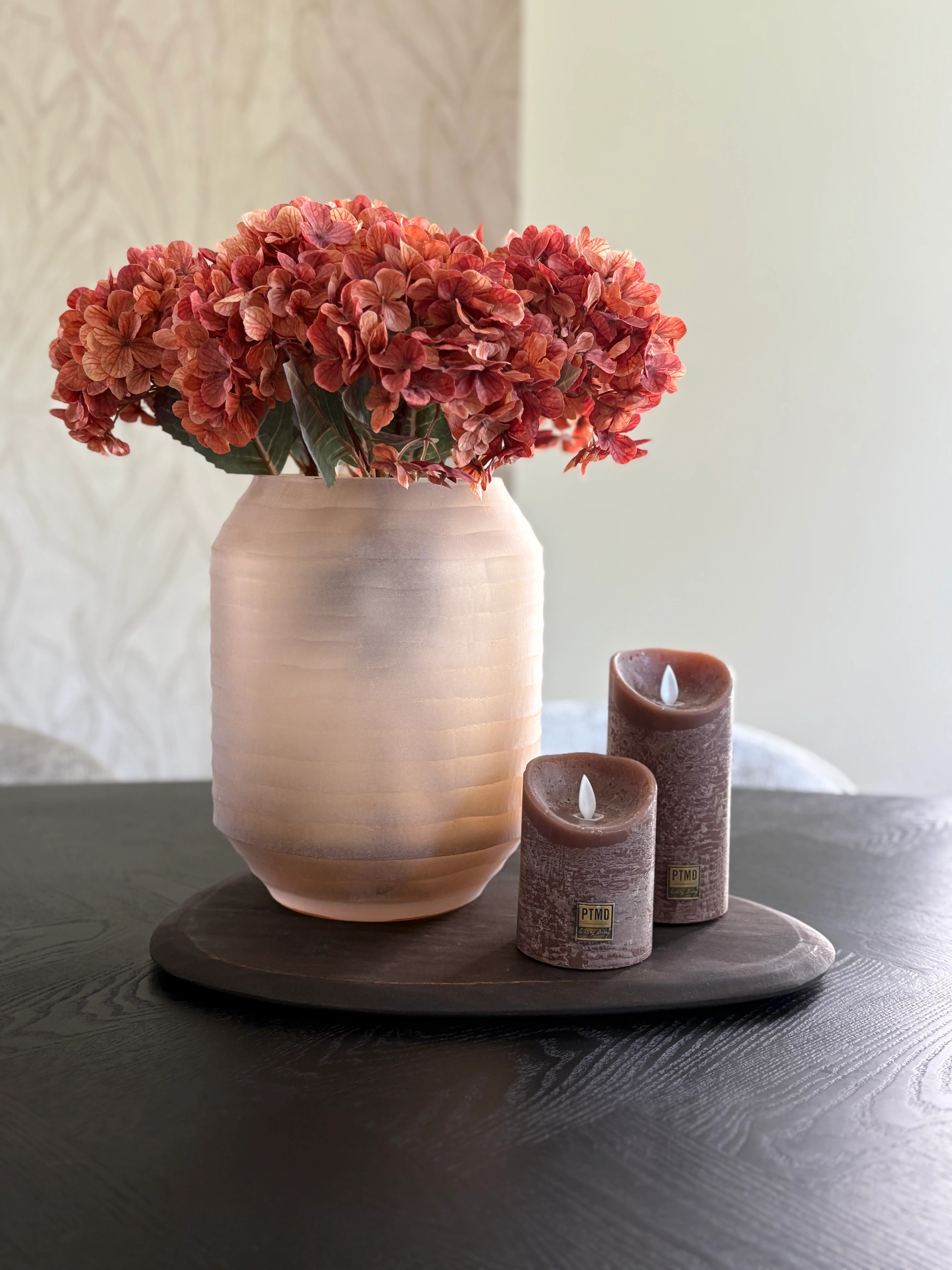 Zijden hortensia orange
