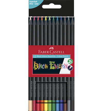 Faber Castell Black Edition – Kleurpotloden (12 st.)