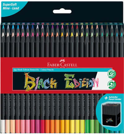 Faber Castell Black Edition – Kleurpotloden (50 st.)