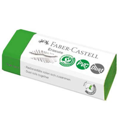 Faber Castell Gum – Groen, PVC-vrij en Stofvrij