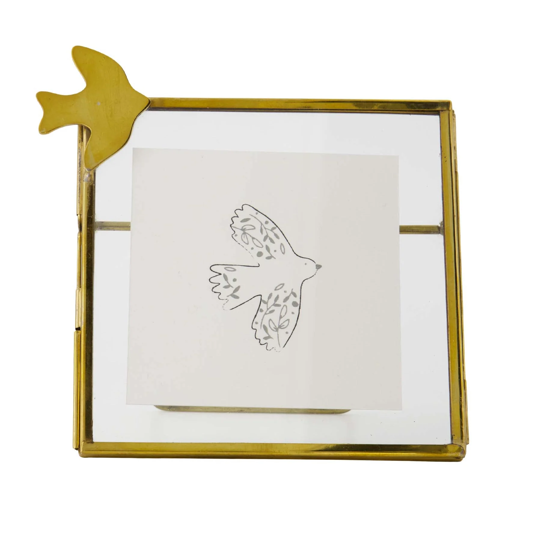Fotolijstje Metaal Vogeltje goud