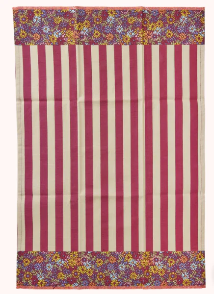 Katoenen theedoek – Rice Stripes print