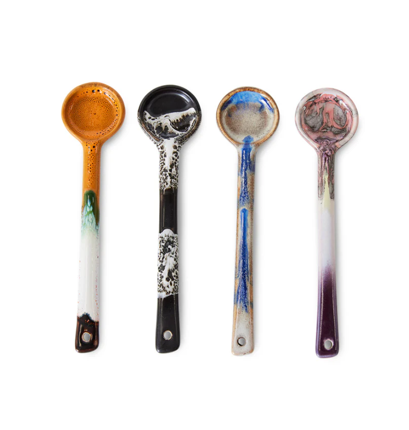 Hkliving 70s ceramics – Spoons force M (set of 4)